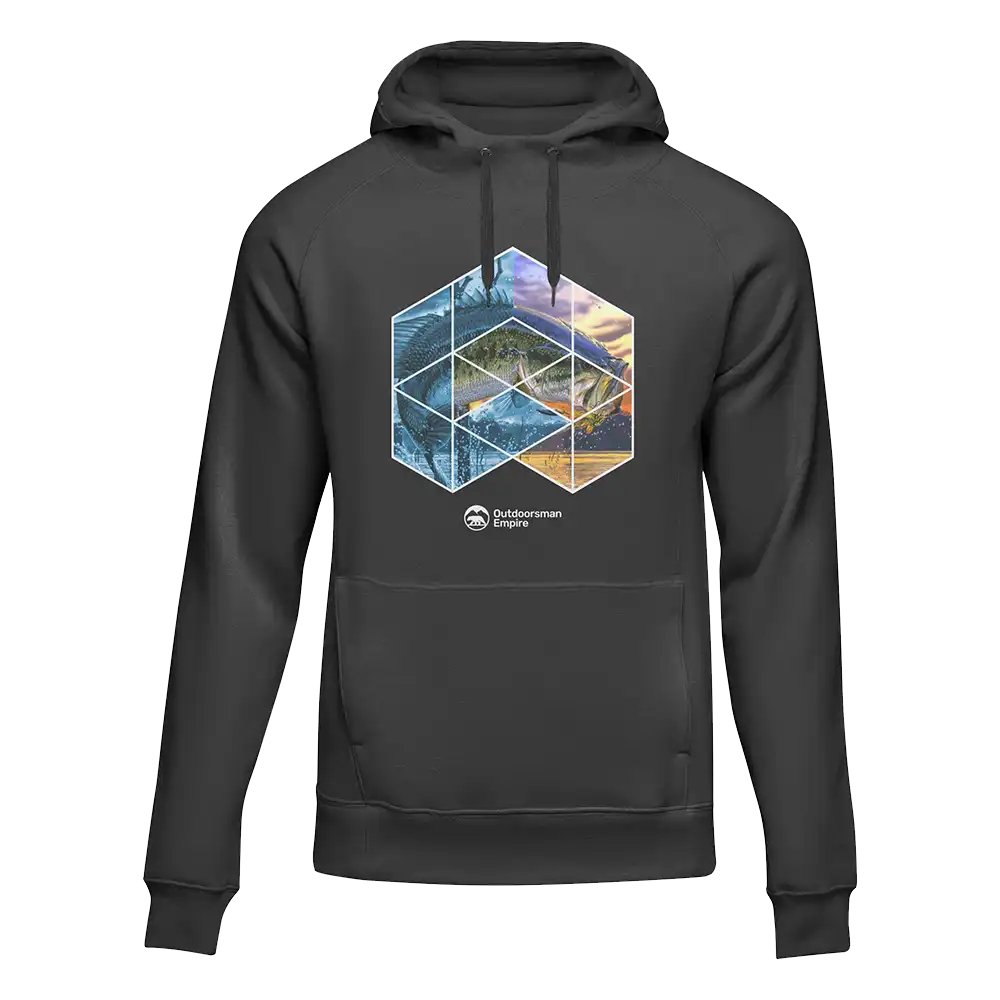 Fishing Geometry' Unisex Hoodie