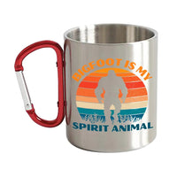 Thumbnail for Bigfoot Is My Spirit Animal Carabiner Mug 12oz