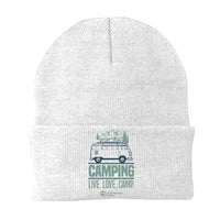 Thumbnail for Camping Live Love Camp Embroidered Beanie