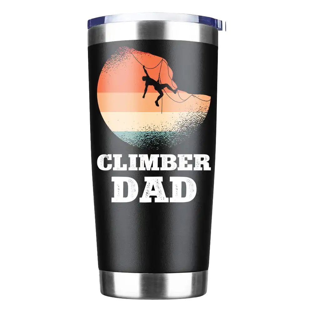 Climber Dad 20oz Insulated Vacuum Sealed Tumbler