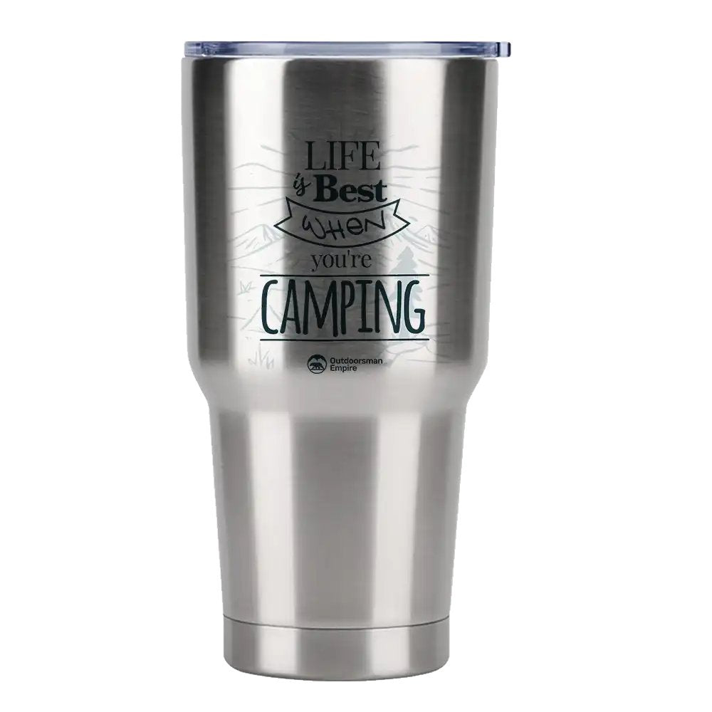 Life Is Best 30oz Insulated Vacuum Sealed Tumbler Silver