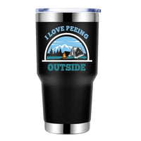 Thumbnail for I Love Peeing Outside 30oz Tumbler Black