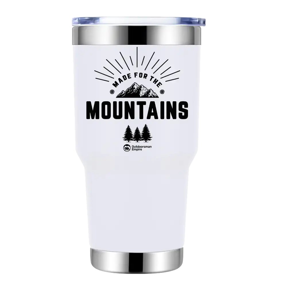 Made For The Mountains 30oz Insulated Vacuum Sealed Tumbler White