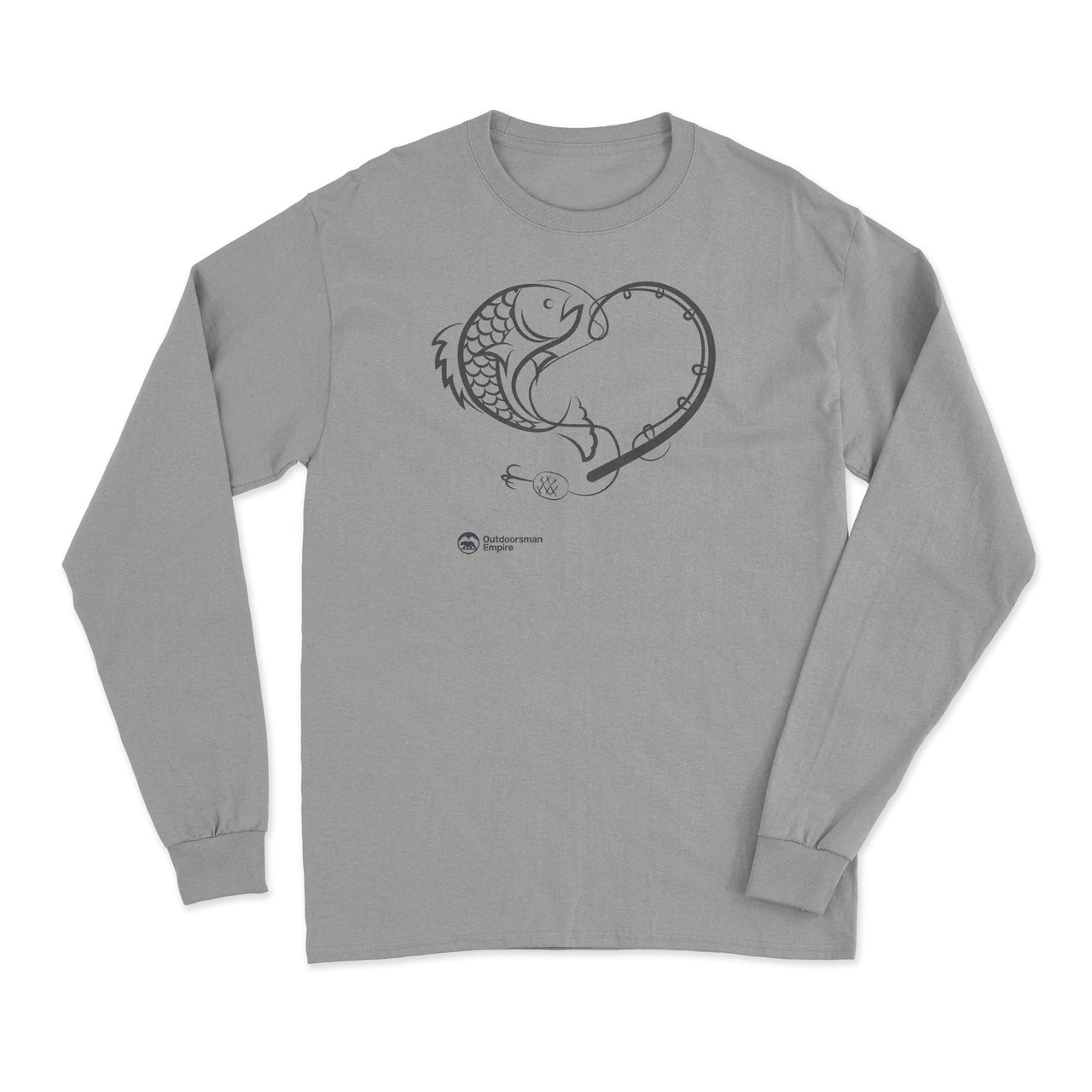 Fishing Heart' Men Long Sleeve Shirt