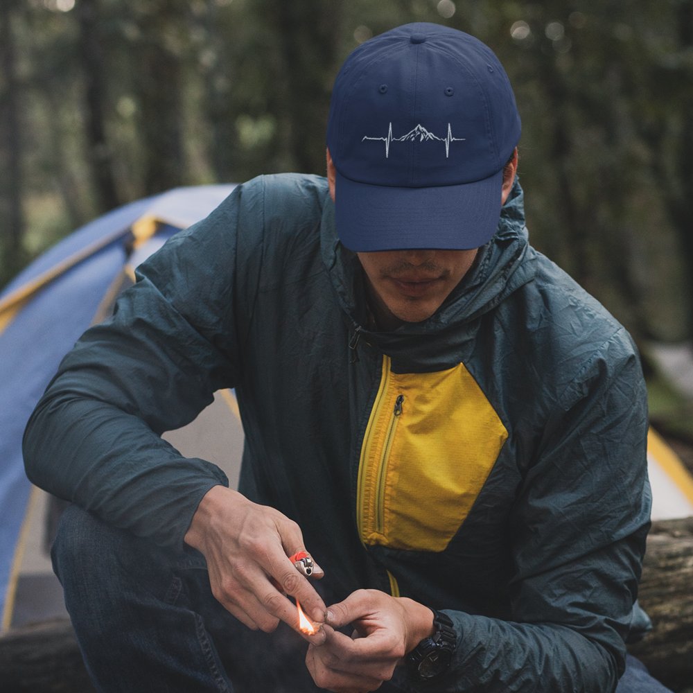 Heartbeat V1 Embroidered Baseball Hat