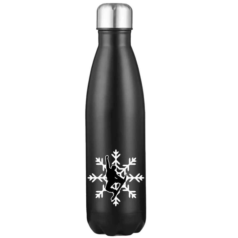 Snowboard Snowflake 17oz Stainless Water Bottle
