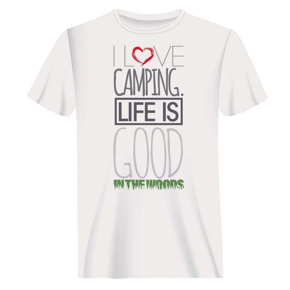 I Love Camping In The Woods T-Shirt for Men