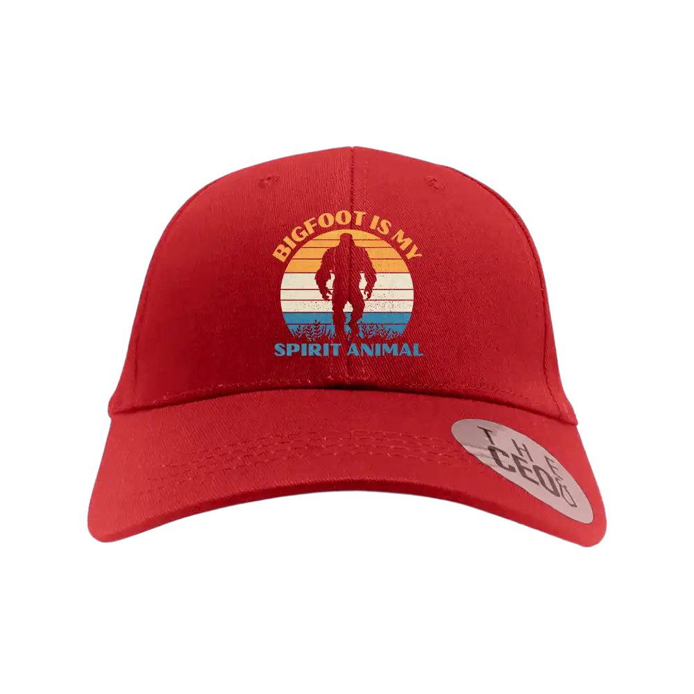 Bigfoot Is My Spirit Animal Embroidered Baseball Hat