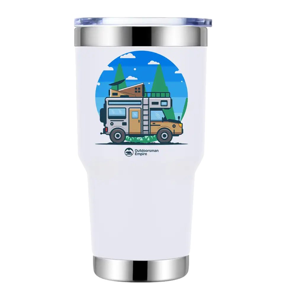 Funny Camping 30oz Tumbler White