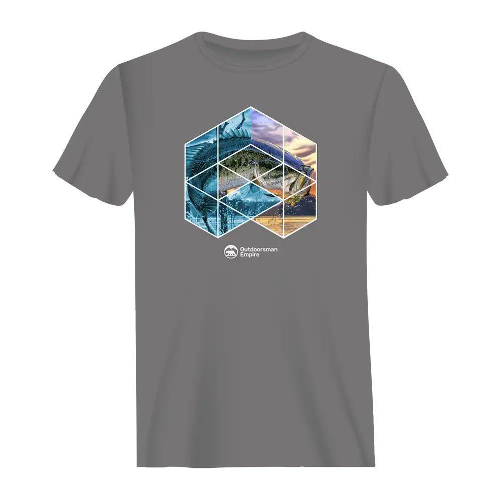 Fishing Geometry Man T-Shirt