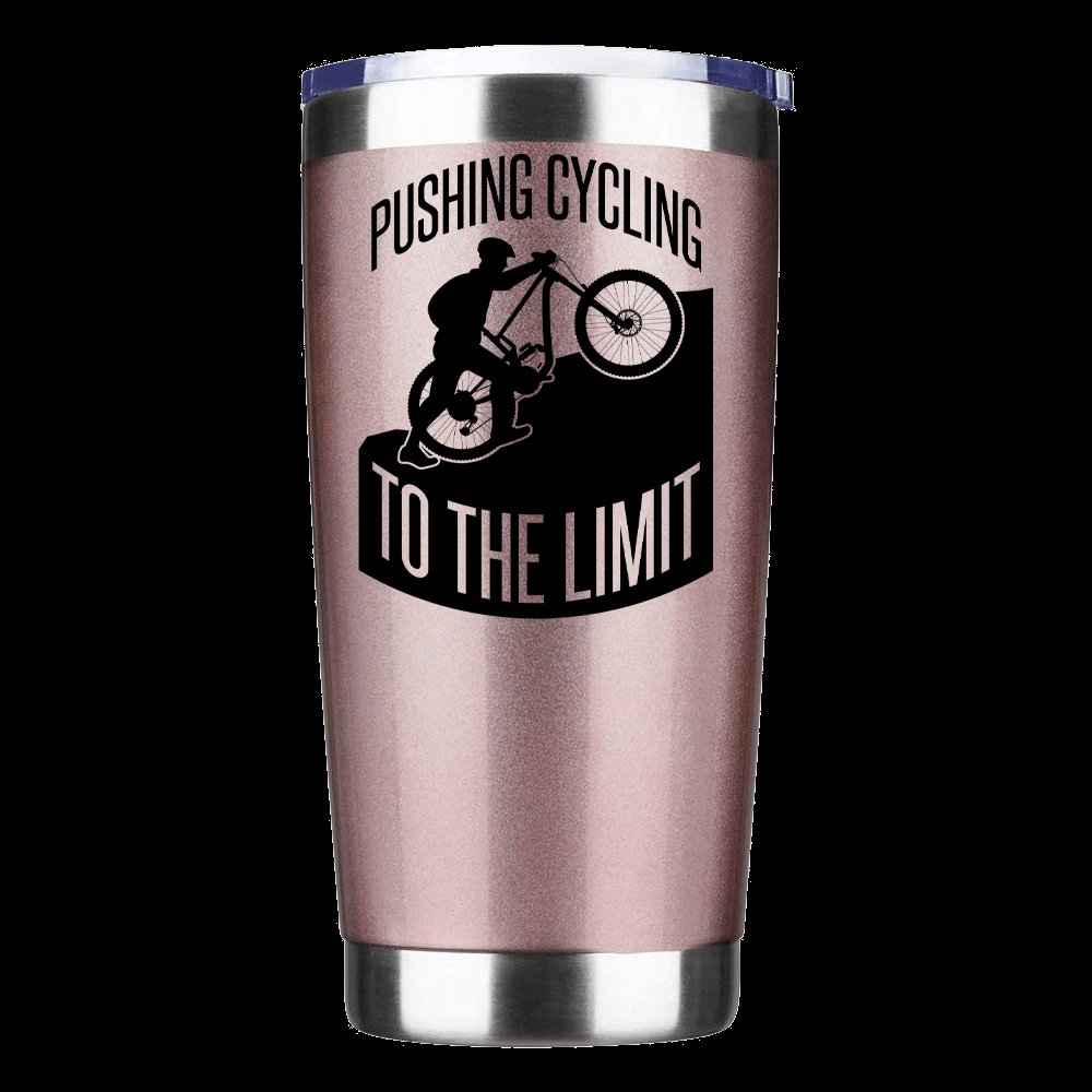 Pushing Cycling To The Limit 20oz Insulated Vacuum Sealed Tumbler