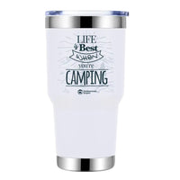 Thumbnail for Life Is Best 30oz Insulated Vacuum Sealed Tumbler White
