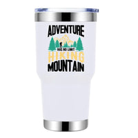 Thumbnail for Adventure Has No Limit Hiking Mountain 30oz Tumbler white