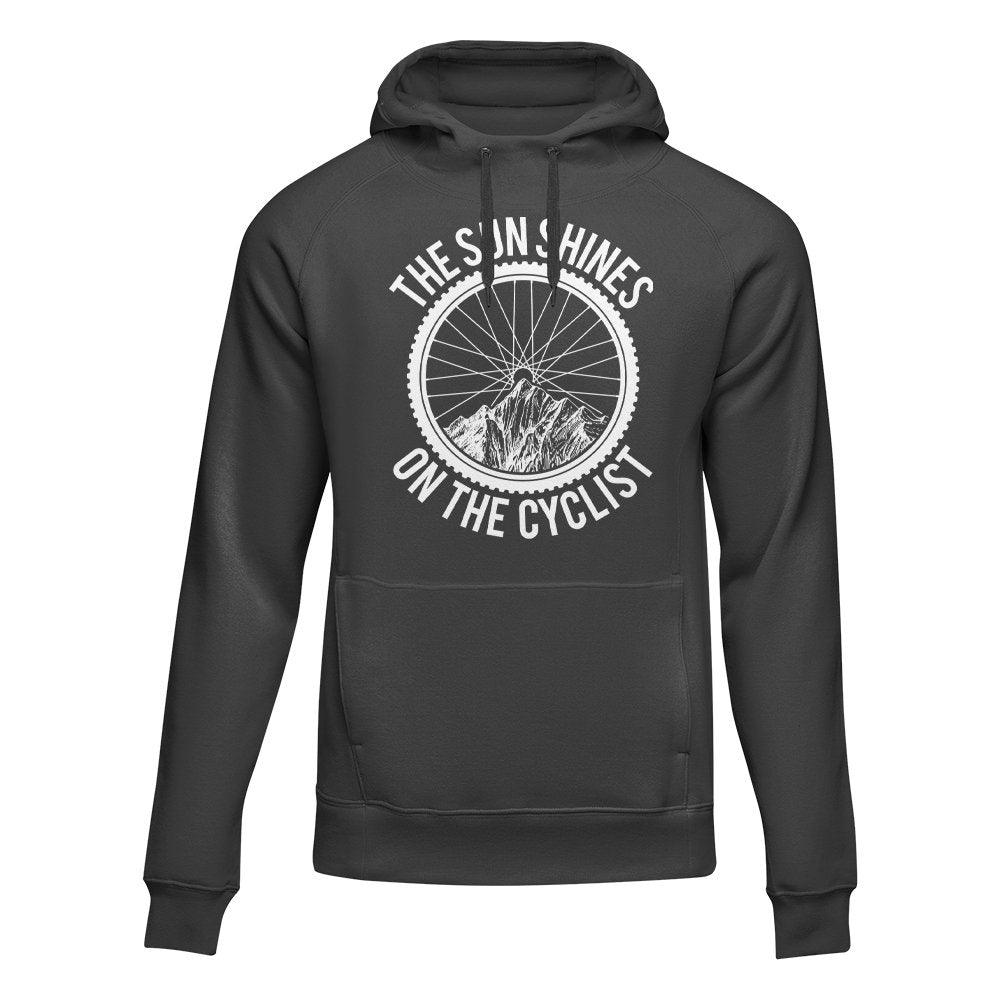 The Sun Shine On The Cyclist Adult Fleece Hooded Sweatshirt