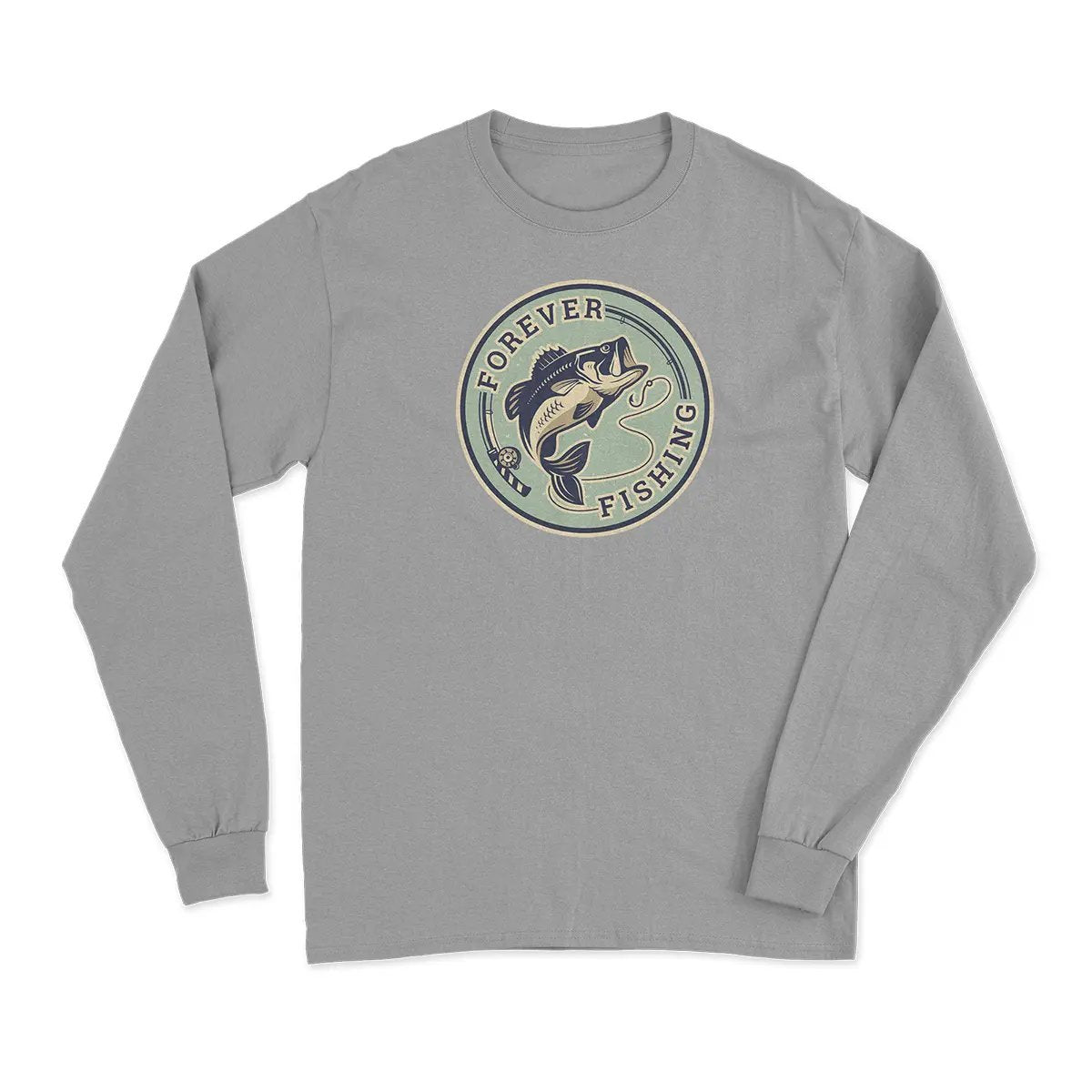 Forever Fishing Men Long Sleeve Shirt