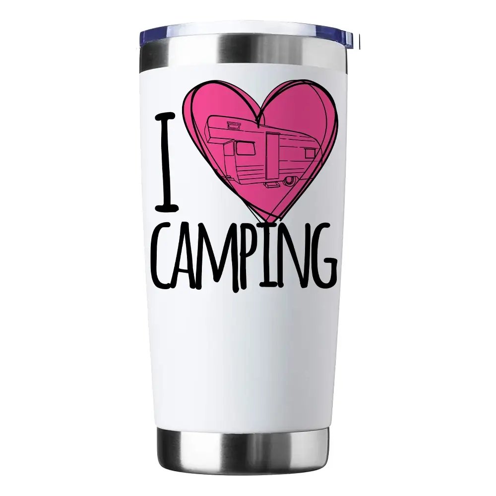 I Love Camping 20oz Insulated Vacuum Sealed Tumbler