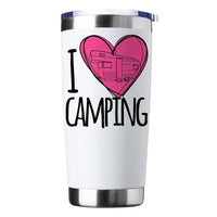 Thumbnail for I Love Camping 20oz Insulated Vacuum Sealed Tumbler