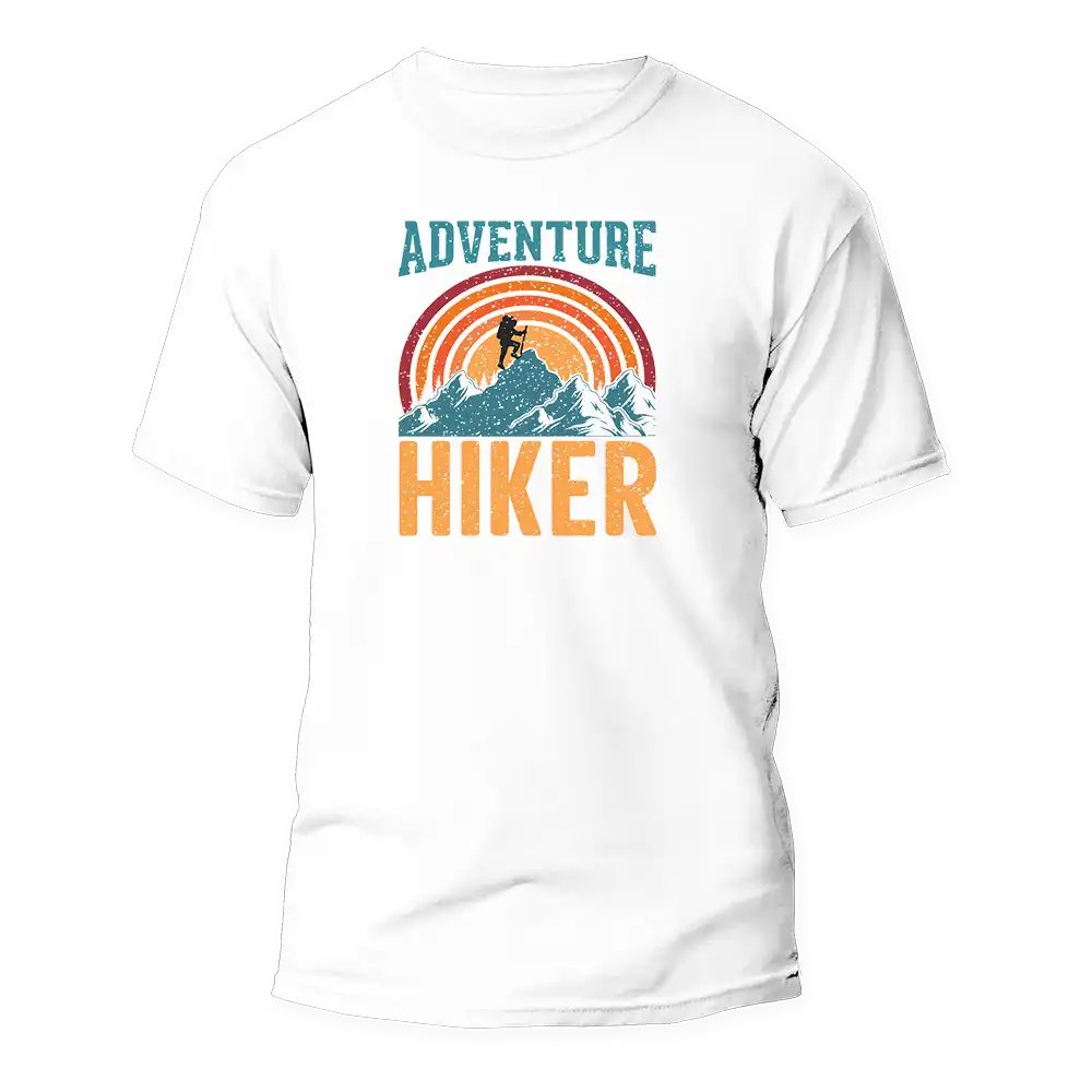 Adventure Hiker Man T-Shirt - White