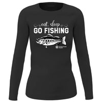 Thumbnail for Eat Sleep Go Fishing Women Long Sleeve Shirt