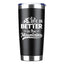 Hiking Life Is Better In The Mountains 20oz Tumbler Black
