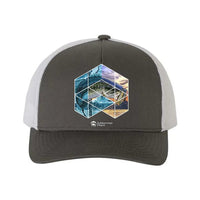 Thumbnail for Fishing Geometry Retro Embroidered Snapback Trucker Hat