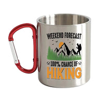 Thumbnail for Weekend Forecast 100% Hiking Carabiner Mug 12oz