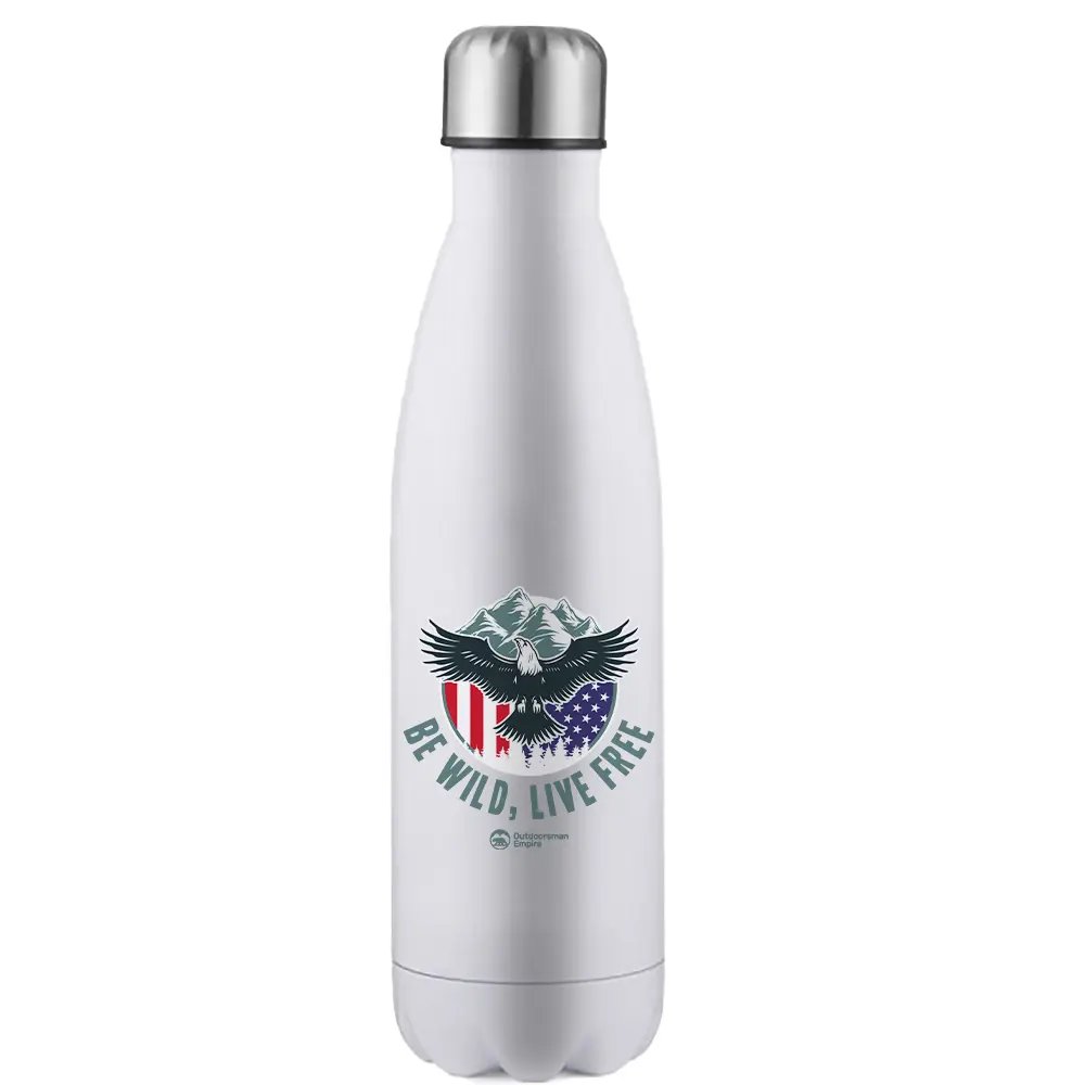 Be Wild Be Free Stainless Steel Water Bottle