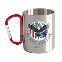 Thumbnail for Be Wild Be Free Carabiner Mug 12oz