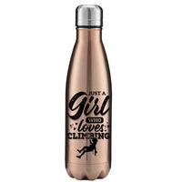 Thumbnail for Climbing Just A Girl Who Loves Climbing 17oz Stainless Water Bottle