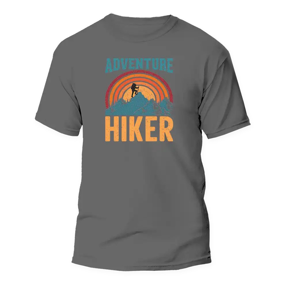 Adventure Hiker Man T-Shirt - Grey