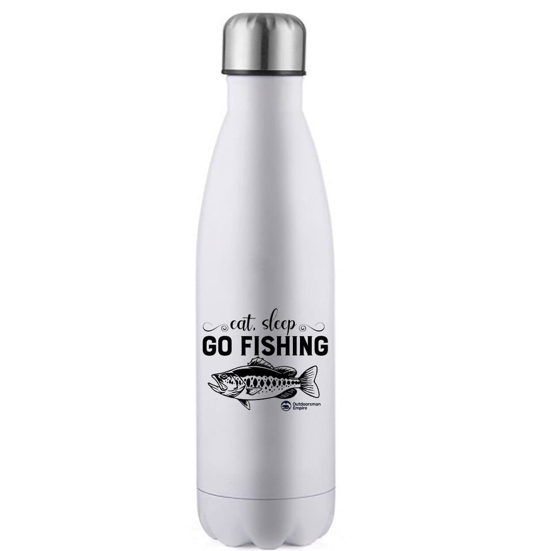Eat Sleep Go Fishing Stainless Steel Water Bottle
