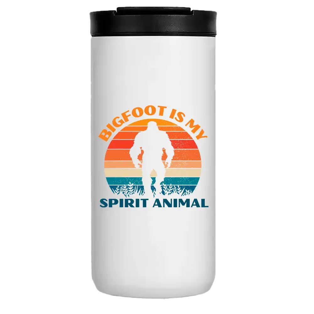 Bigfoot Is My Spirit Animal 14oz Tumbler White