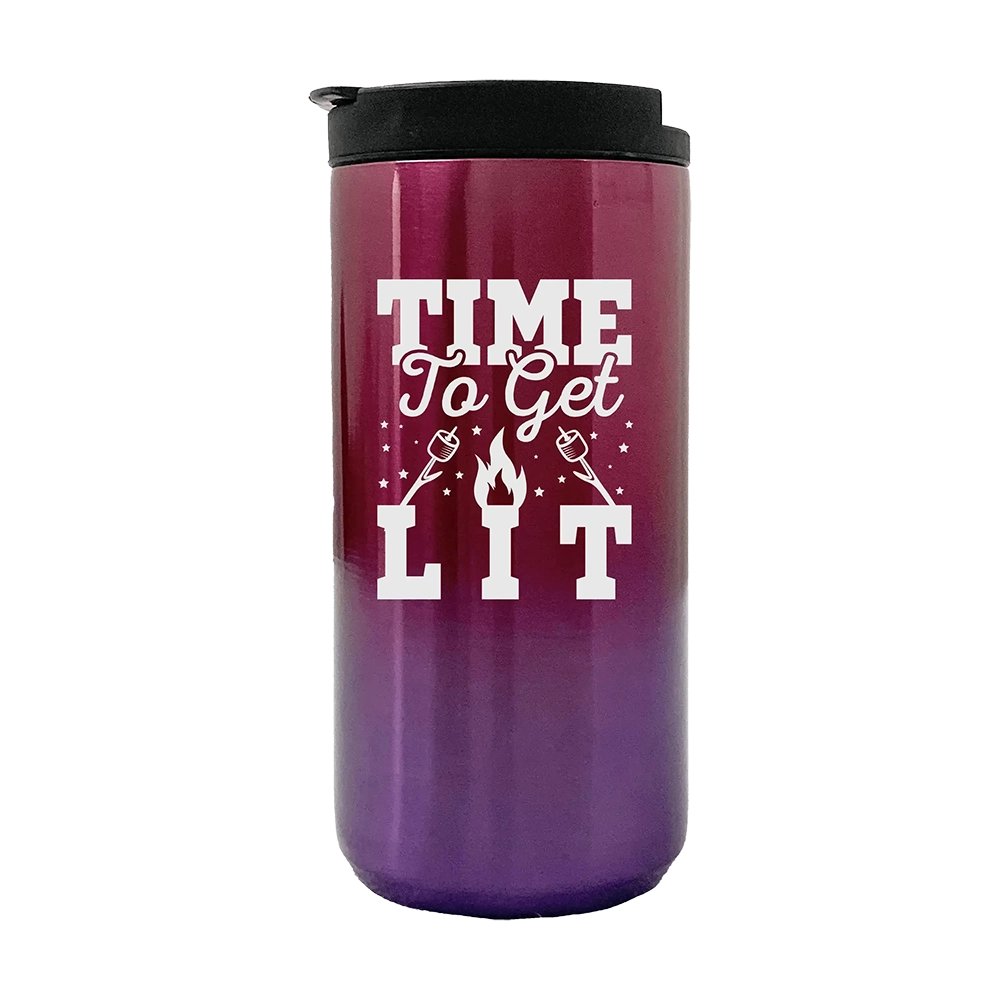 Time To Get Lit 14oz Coffee Tumbler