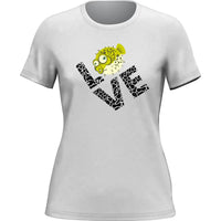 Thumbnail for Love Fishing Green Blowfish Globe T-Shirt for Women