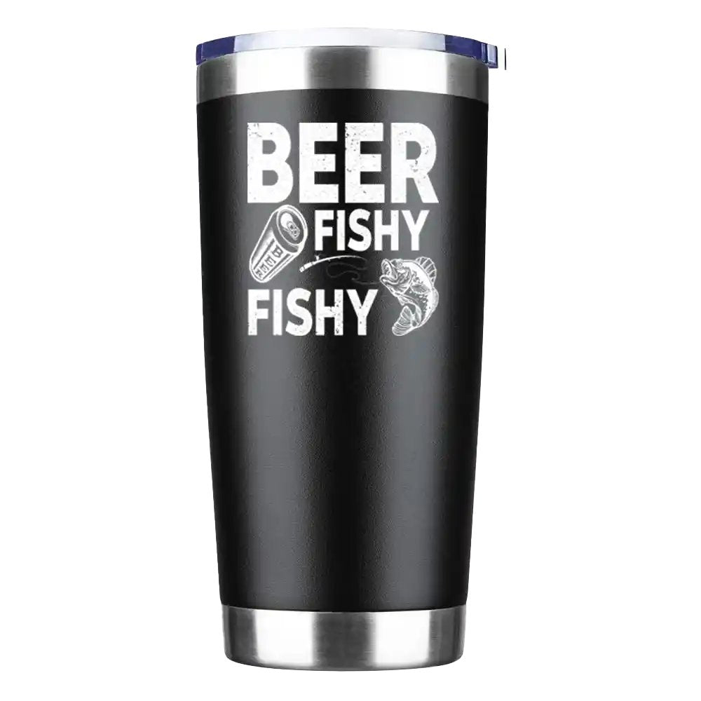 Beer Fishy Fishy 20oz Tumbler Black