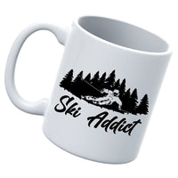 Thumbnail for Ski Addict White Coffee Mug