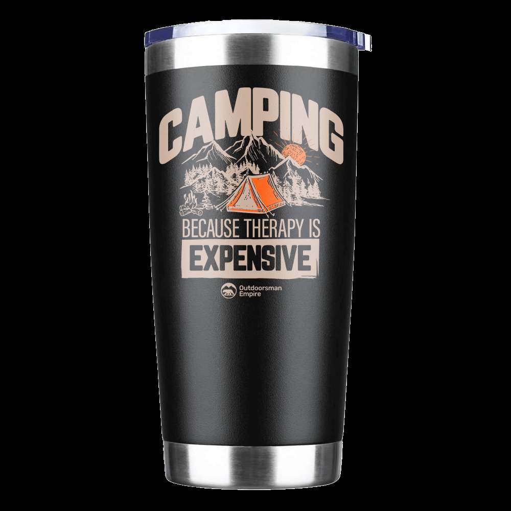 Camping No Expensive 20oz Tumbler Black