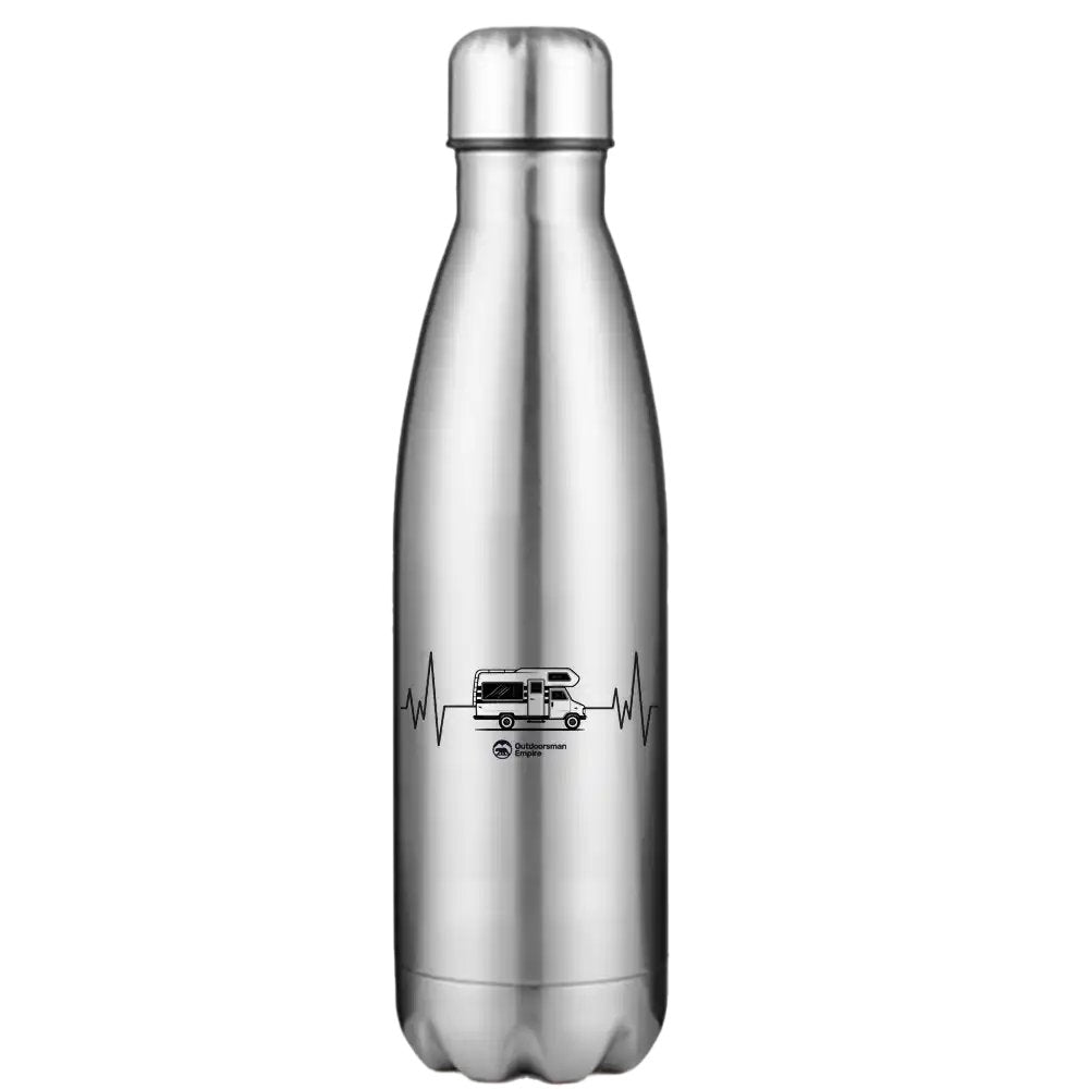 Camping Cardiogram Stainless Steel Water Bottle
