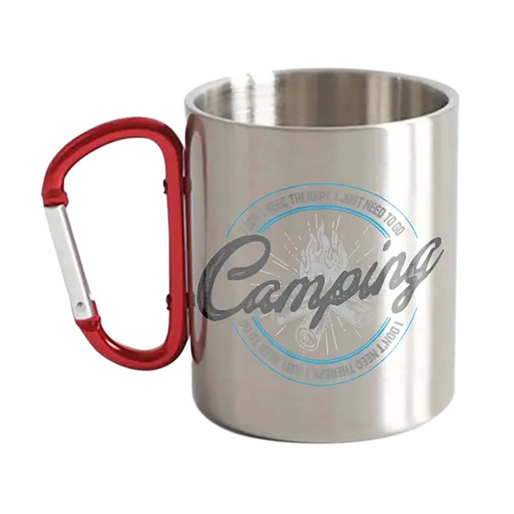 I Don't Need Therapy Stainless Steel Double Wall Carabiner Mug 12oz