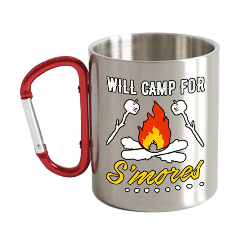 Will Camp For Smores Carabiner Mug