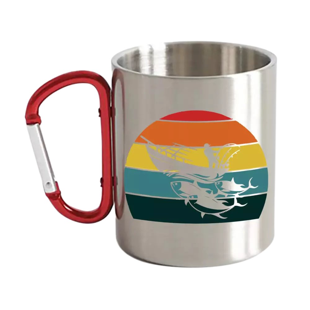 Fishing Boat Carabiner Mug 12oz