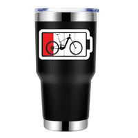 Thumbnail for Low Battery 30oz Double Wall Stainless Steel Water Tumbler Black