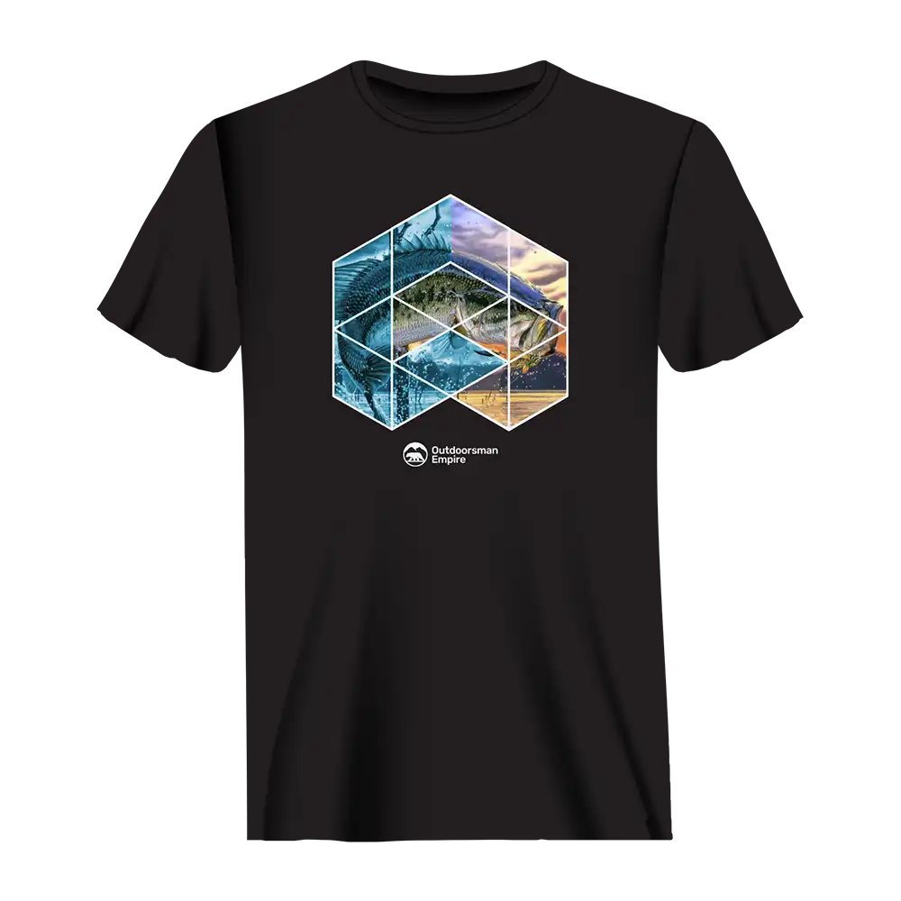 Fishing Geometry Man T-Shirt