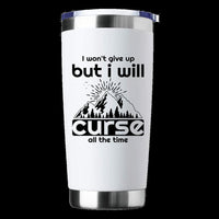 Thumbnail for Hiking I Won't Give Up But I Will Curse All The Time 20oz Tumbler White