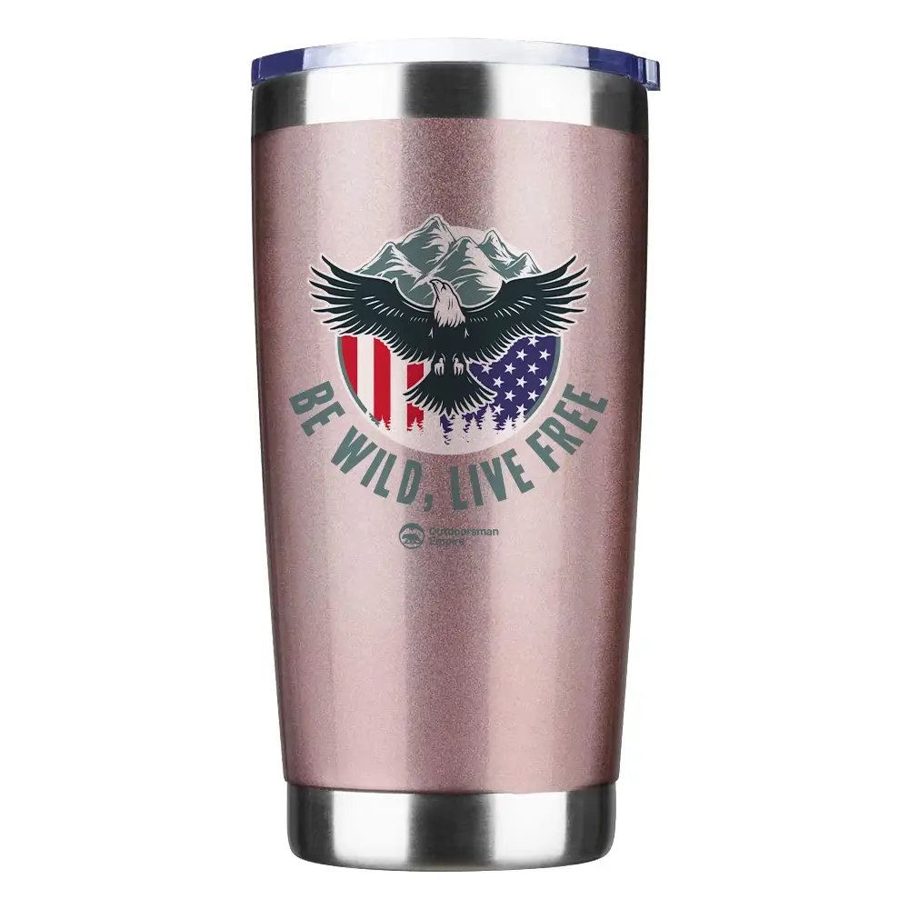 Be Wild Be Free 20oz Insulated Vacuum Sealed Tumbler