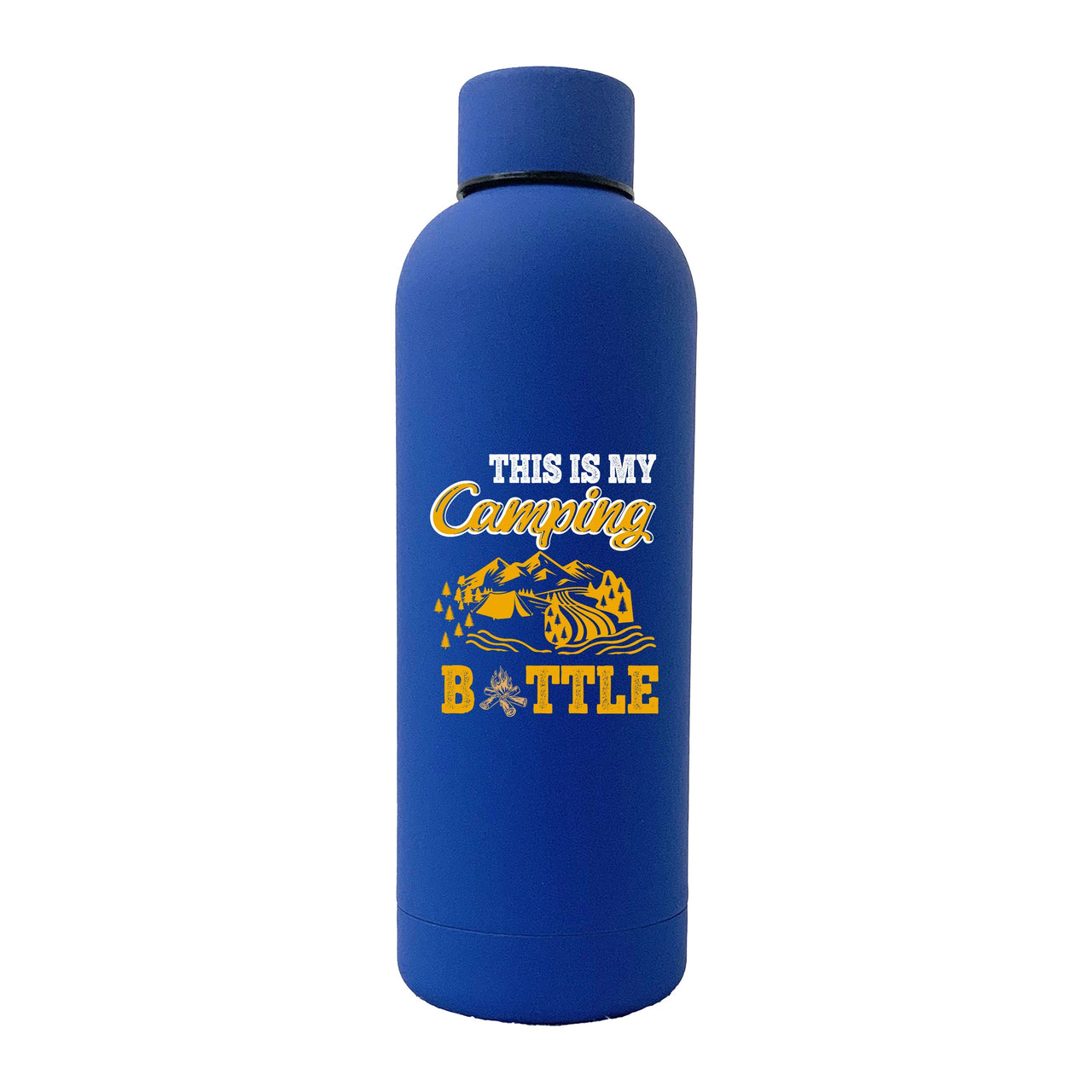 This Is My Camping 17oz Stainless Rubberized Water Bottle