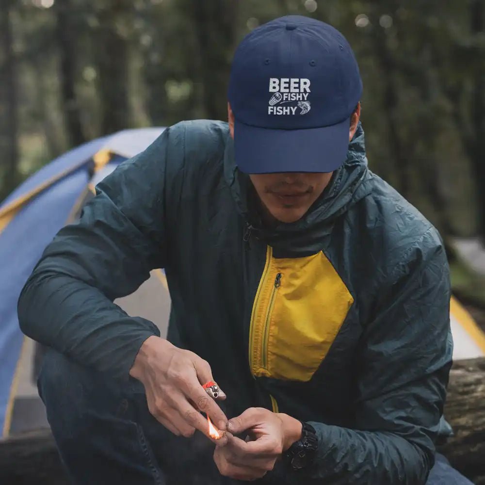 Beer Fishy Fishy Embroidered Baseball Hat