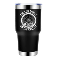 Thumbnail for The Sun Shine On The Cyclist 30oz Insulated Vacuum Sealed Tumbler Black