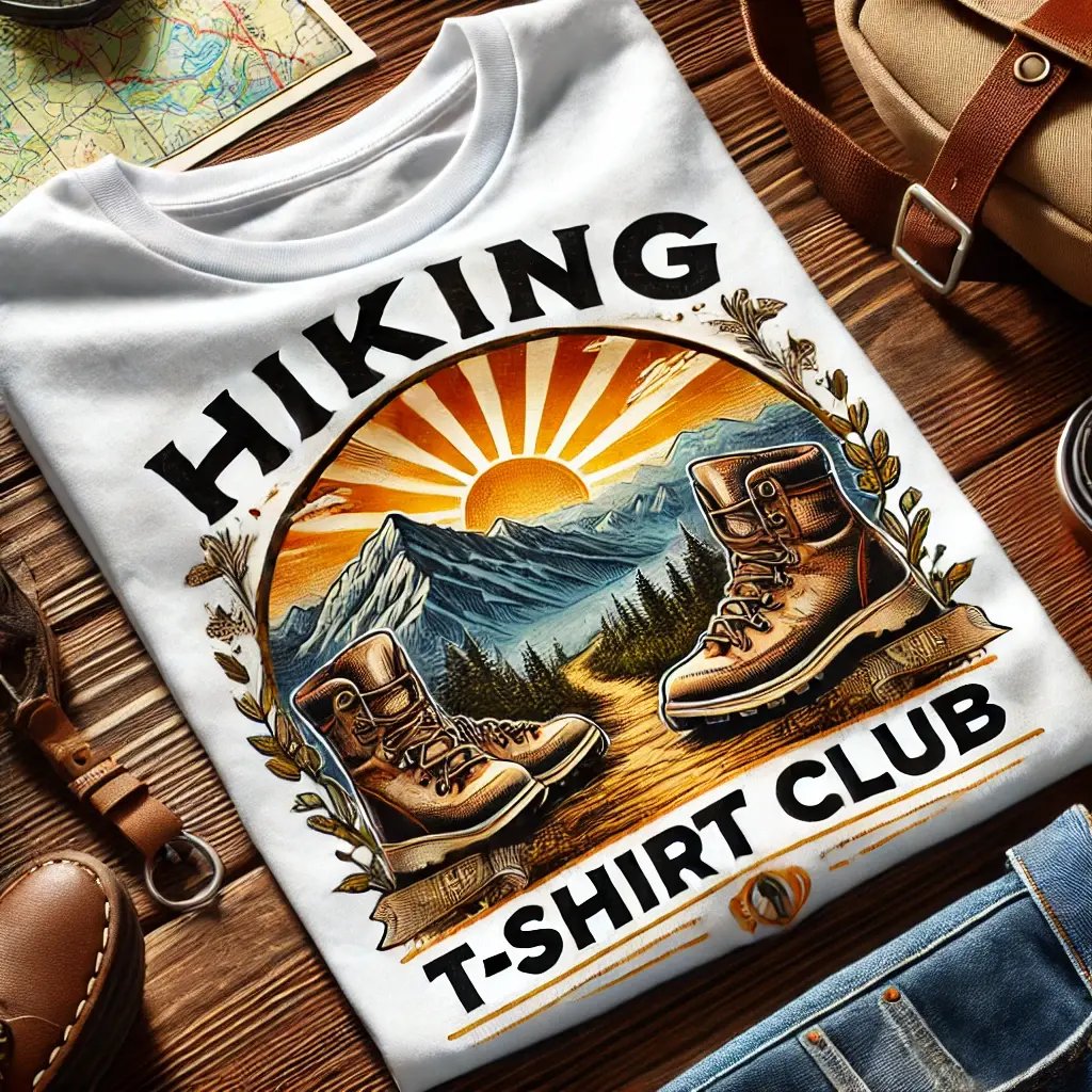 Hiking T-Shirt Club - White