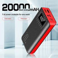 Thumbnail for 20000mAh External Battery Power Bank Dual USB With LED Flashlight